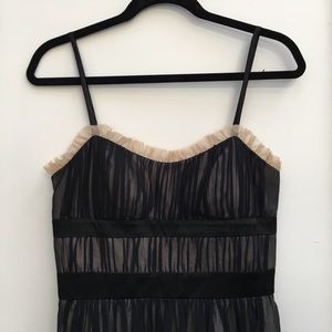 BCBG Paris black silk dress